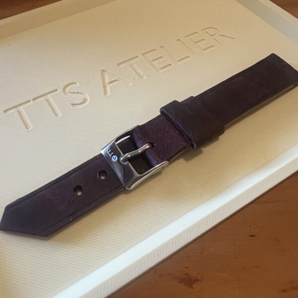 TTS Atelier Pullup Goatskin LE Series Watch Strap in Brown — handmade pull-up goatskin leather watch strap