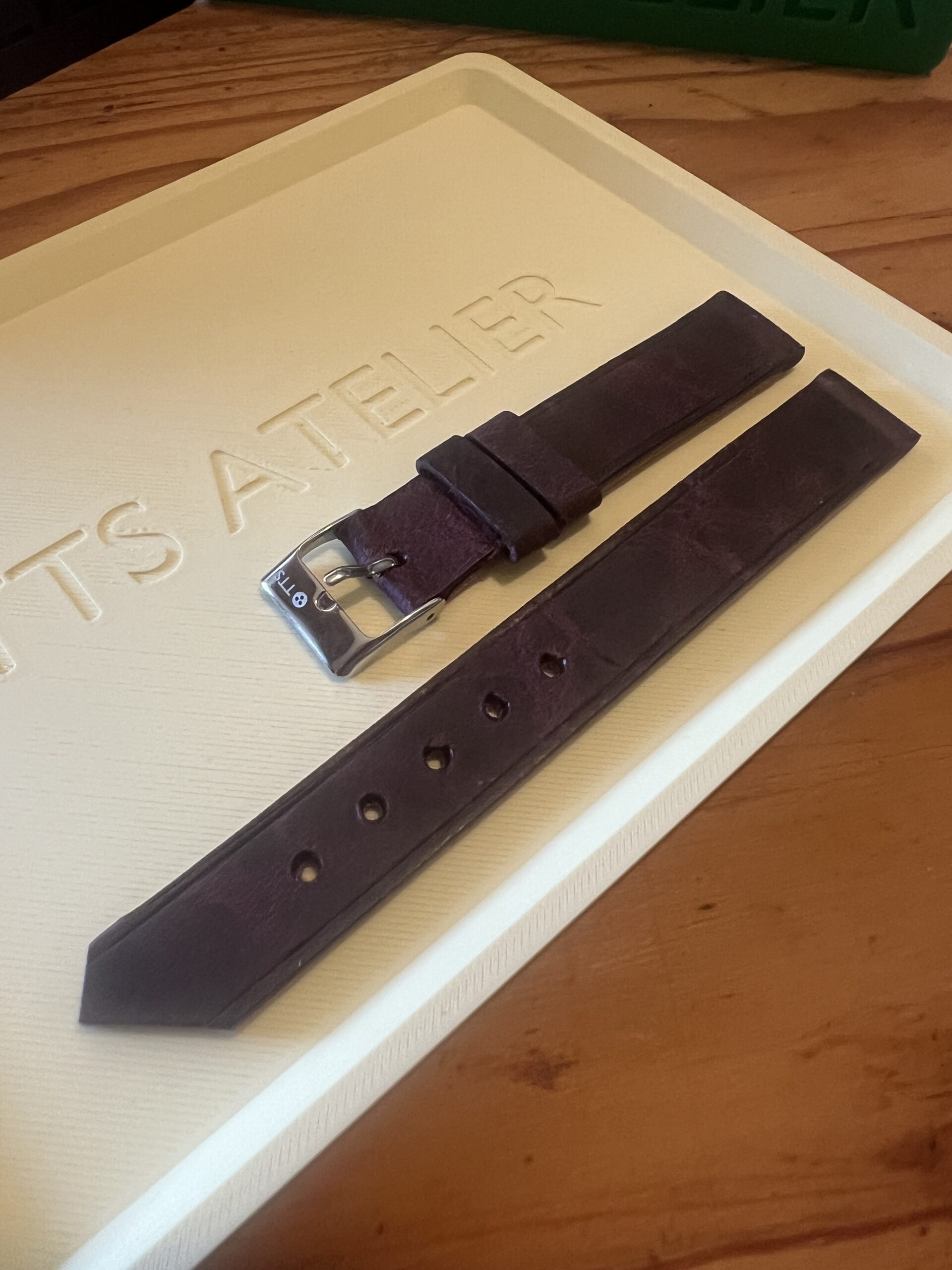 TTS Atelier Pullup Goatskin LE Series Watch Strap in Brown — handmade pull-up goatskin leather watch strap